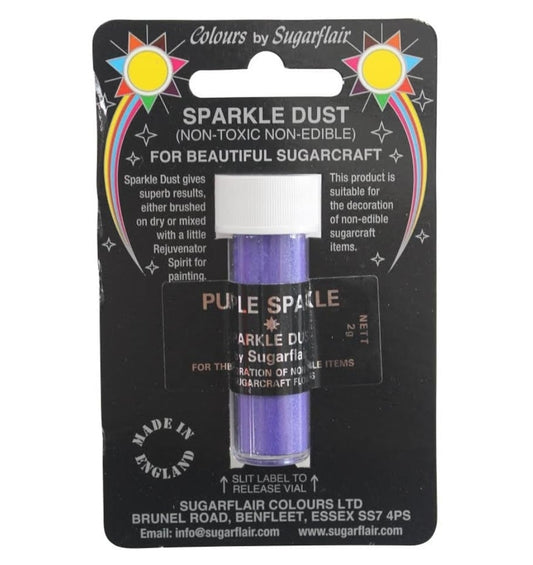 Sugarflair Lila, Giftfreier Sparkle Dust 2g