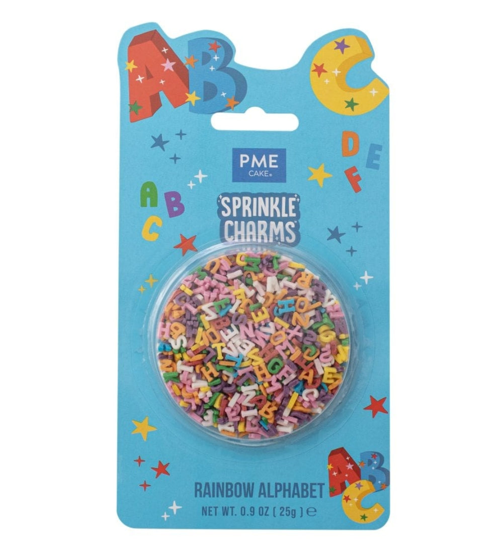 PME Sprinkle Charms Rainbow Alphabet 25g
