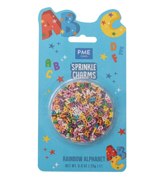 PME Sprinkle Charms Rainbow Alphabet 25g