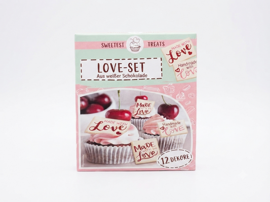 Love Set aus weisser Schokolade