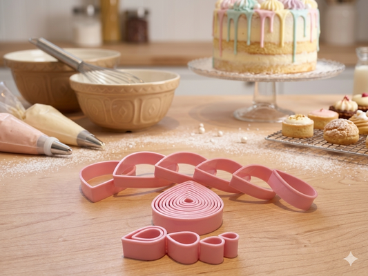 Rosenausstecher Wassertropfenform Fondant
