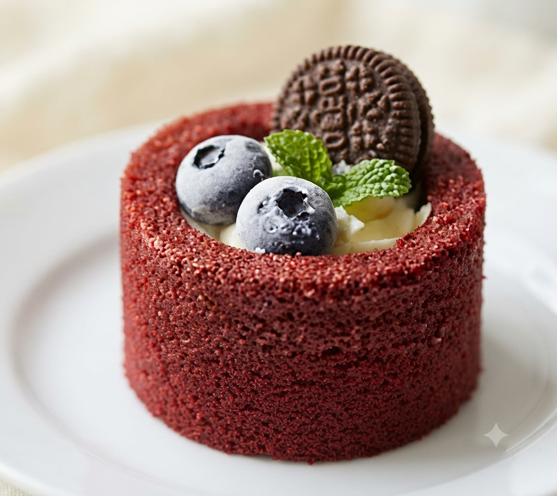 6-fach Zylinder-Silikonform für Desserts, Küchlein und Mousse