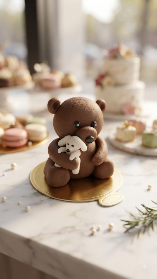 Fondant Teddybär 8 cm Handmade