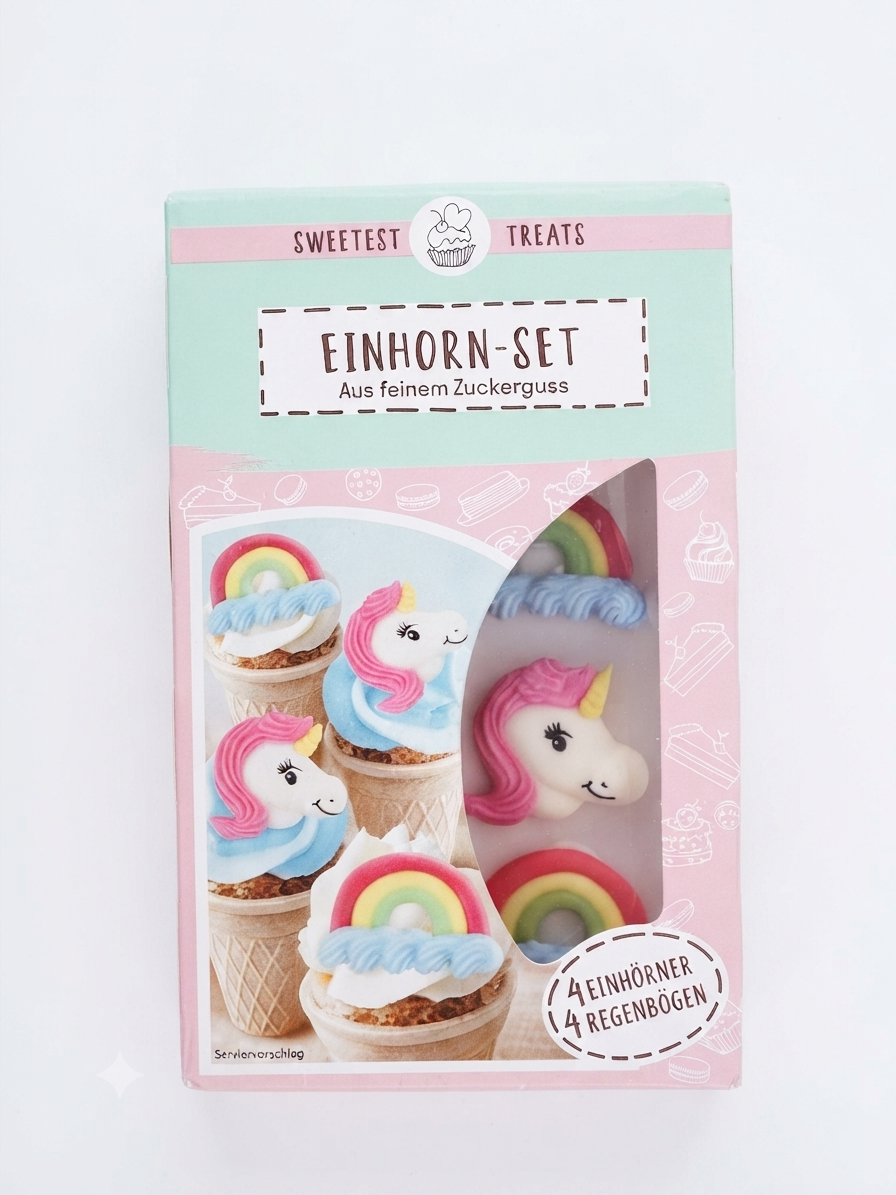 Einhorn Set aus feinem Zuckerguss