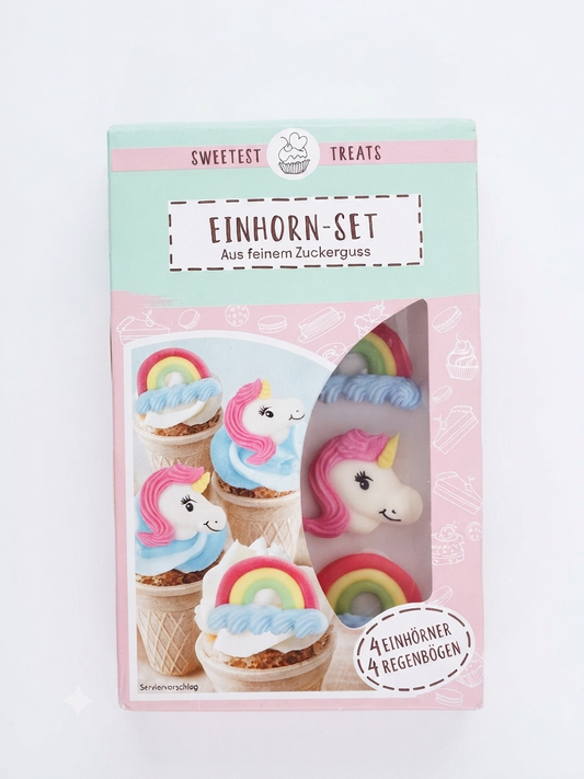 Einhorn Set aus feinem Zuckerguss