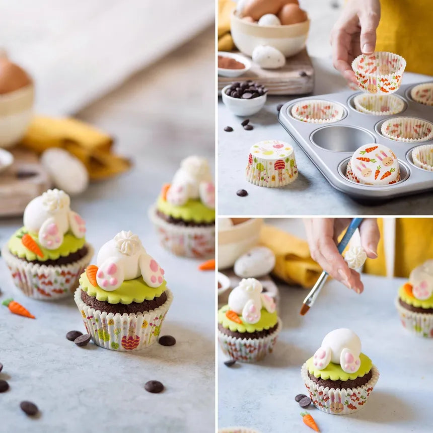 Decora Easter Rabbit Cupcake Förmchen, 36 Stück