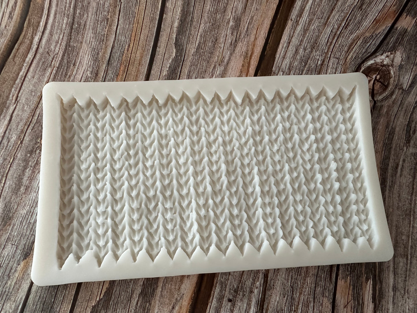 Gestrickte Woll-Silikonform