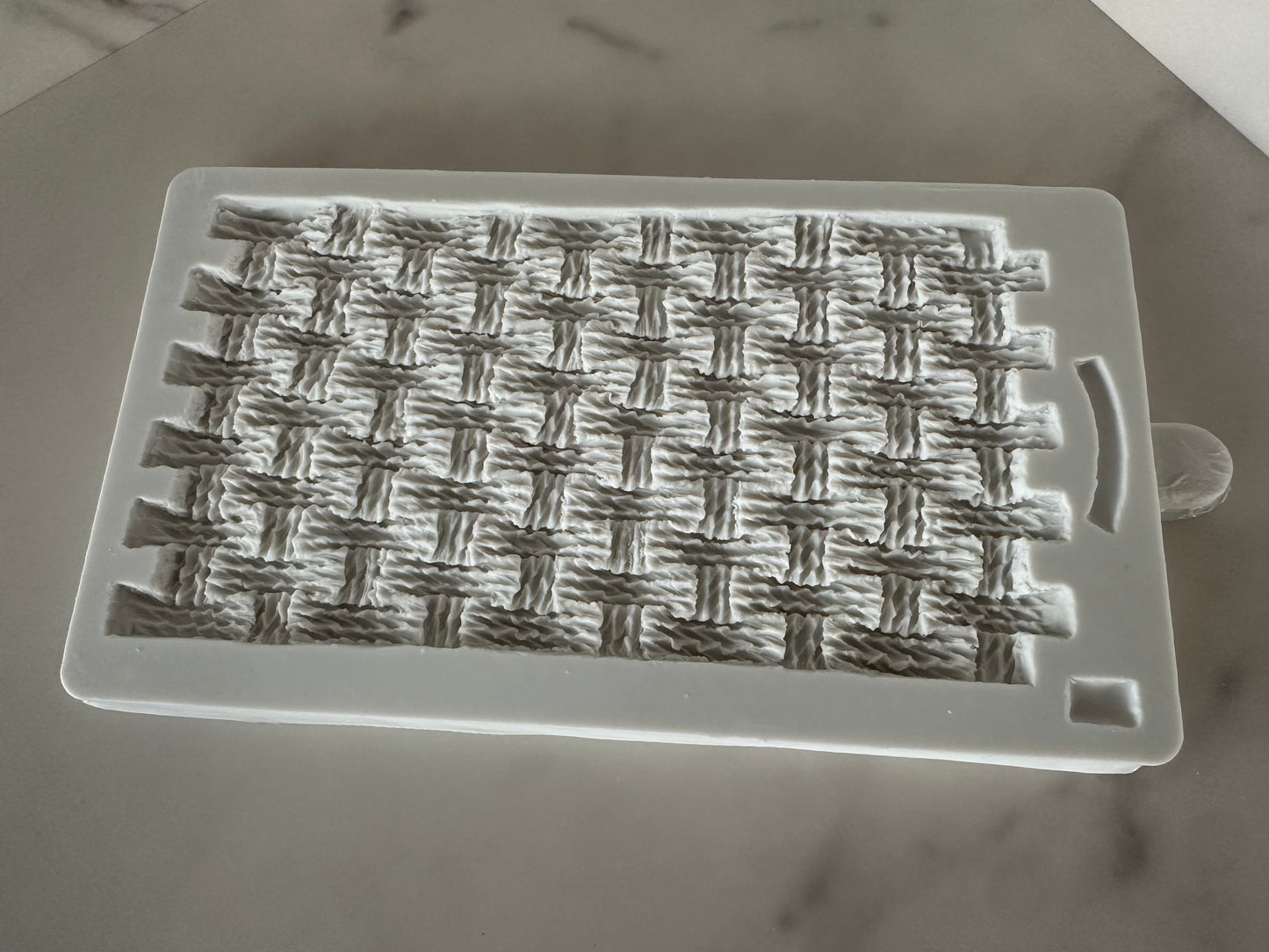 Rustikale Korbgeflecht Silikonform