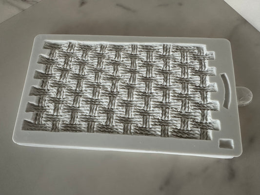Rustikale Korbgeflecht Silikonform