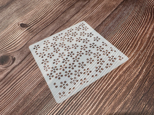 Stencil Prägematte Blüten