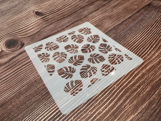 Stencil Prägematte Monstera