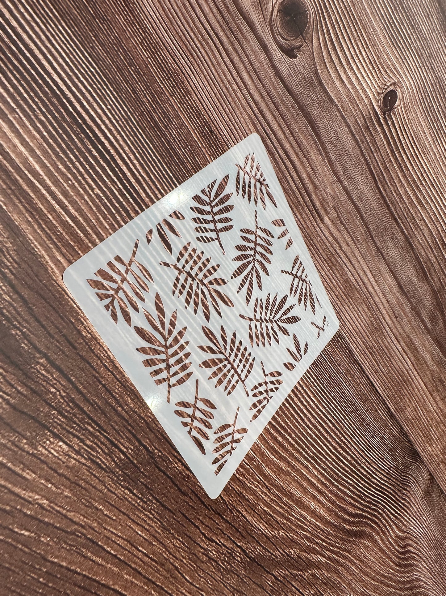 Stencil Prägematte Palmenblätter