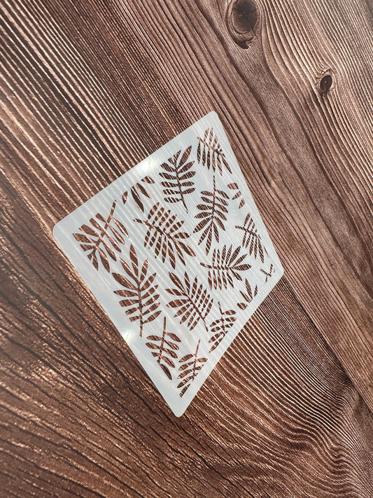 Stencil Prägematte Palmenblätter