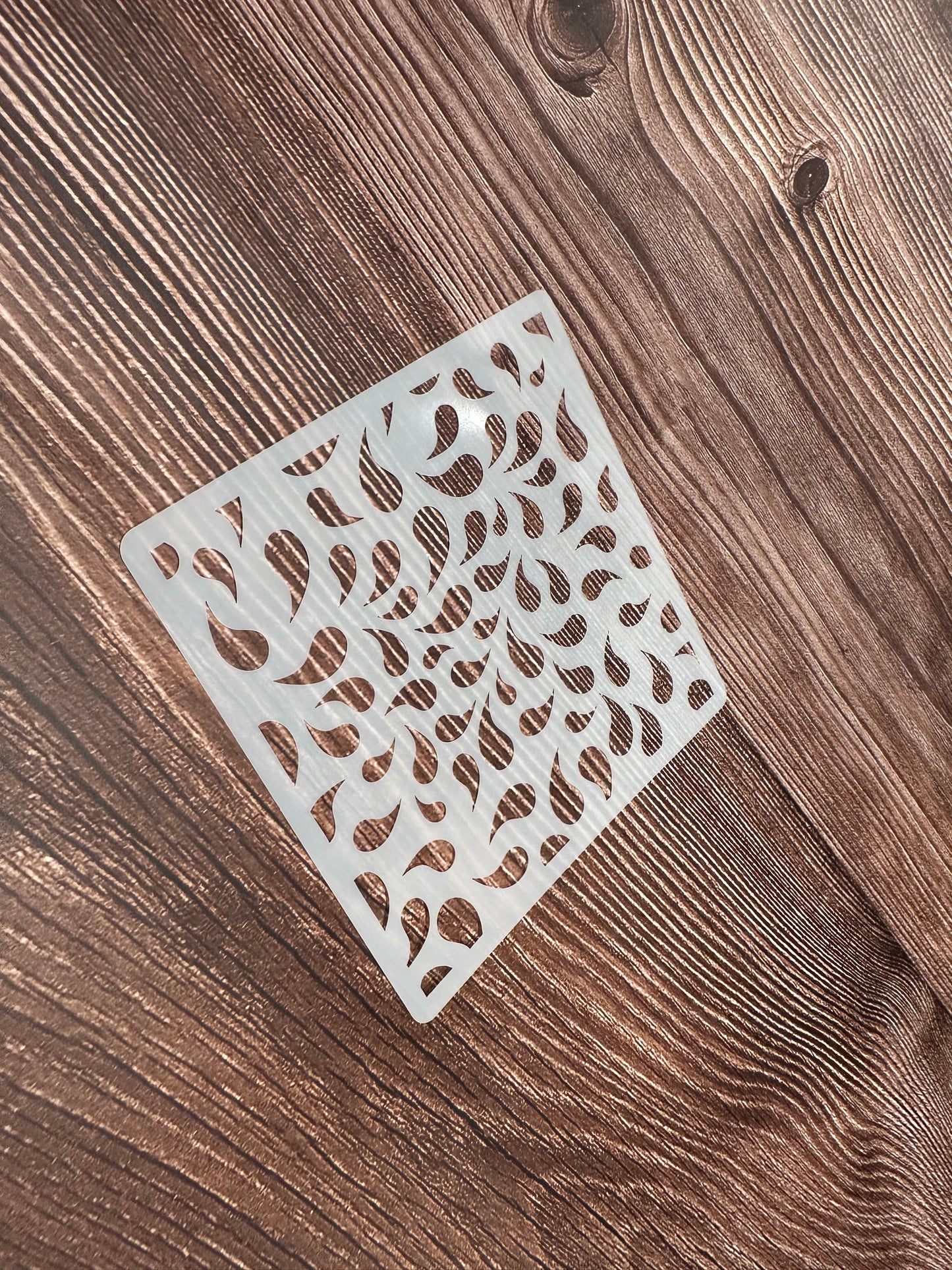 Stencil Prägematte Tropfen